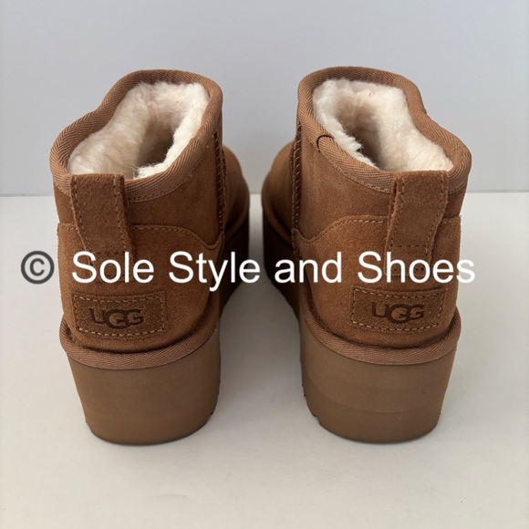 UGG Classic Ultra Mini Platform Boots Chestnut RETAIL $170 - Picture 4 of 15